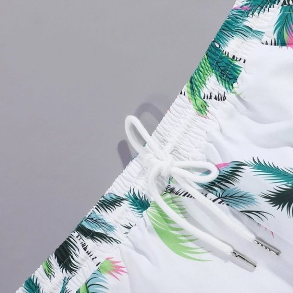 White Mens Button Up Tee Shirt - Picture 3 of 6